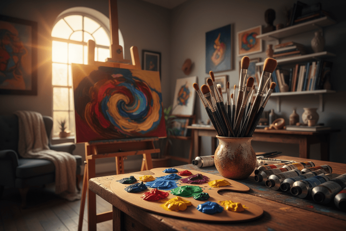 Oil painting tools for beginners